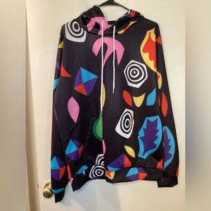 3D Unisex Geometric Print Hoodie Anime Halloween Any Occasion W/Front Pocket New